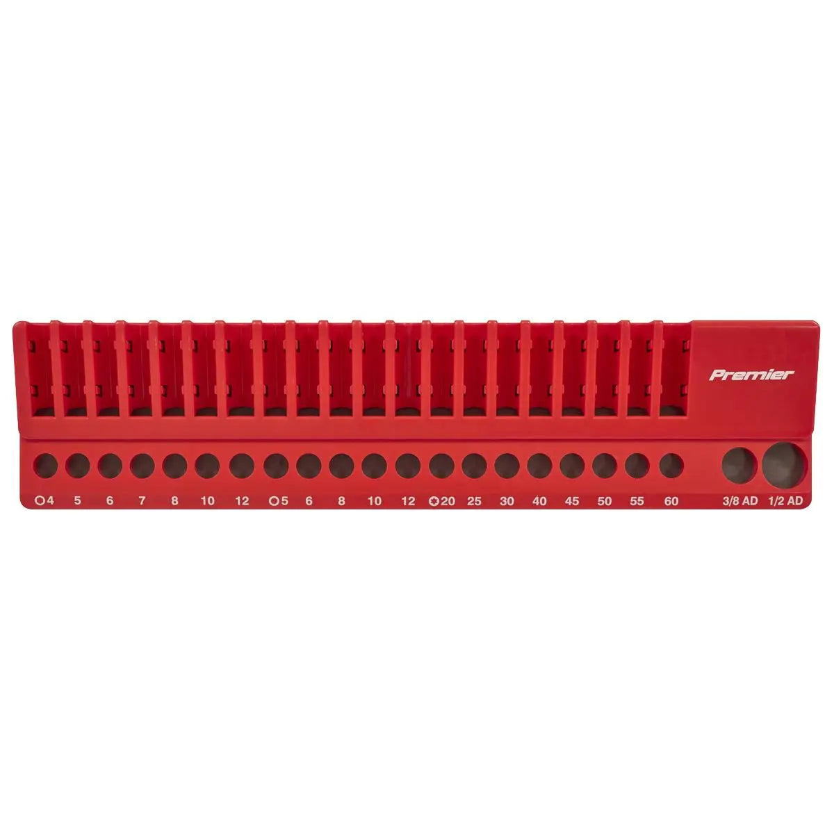 Sealey Premier Magnetic Bit Holder Tray 42 Bit Capacity for 10mm Hex Drive Bits 