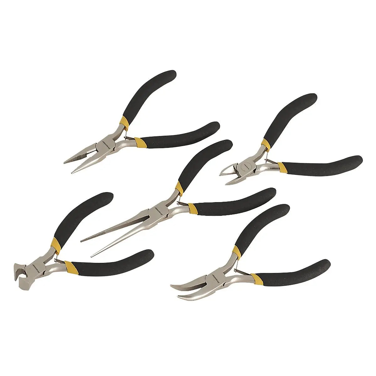 Sealey Premier Mini Pliers Set 5pc Ni-Fe Finish 