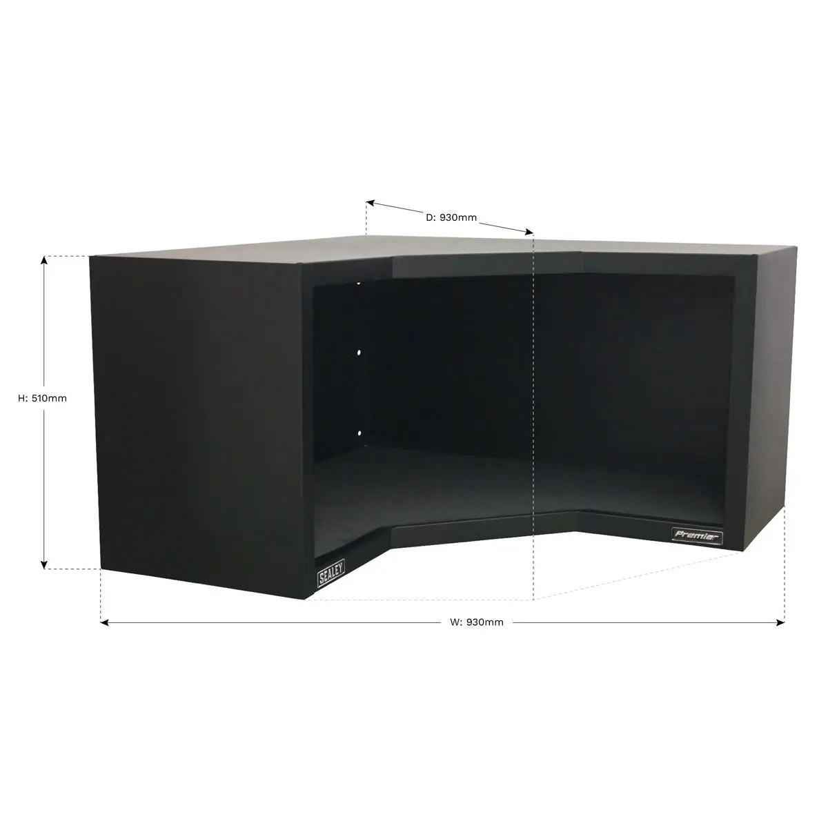 Sealey Premier Modular Corner Wall Cabinet 930mm Heavy-Duty 
