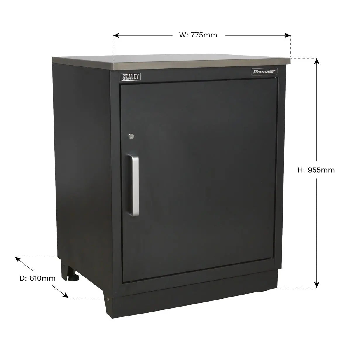 Sealey Premier Modular Floor Cabinet 1 Door 775mm Heavy-Duty 