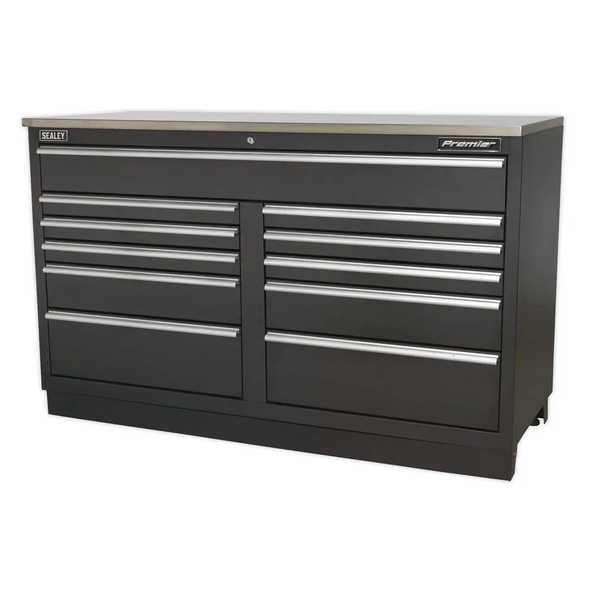 Sealey Premier Modular Floor Cabinet 11 Drawer 1550mm Heavy-Duty 