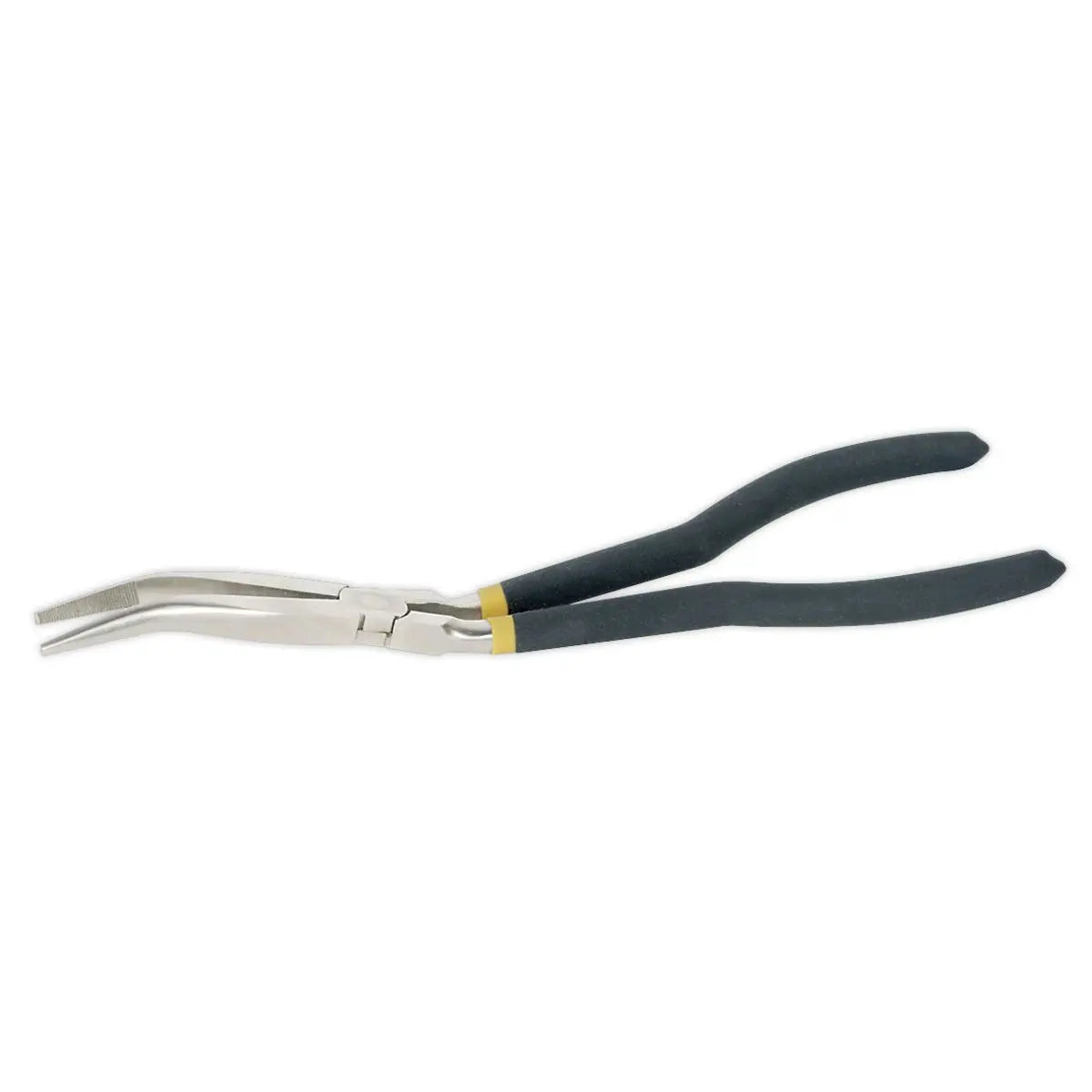 Sealey Premier Needle Nose Pliers 280mm Offset Ni-Fe Finish 