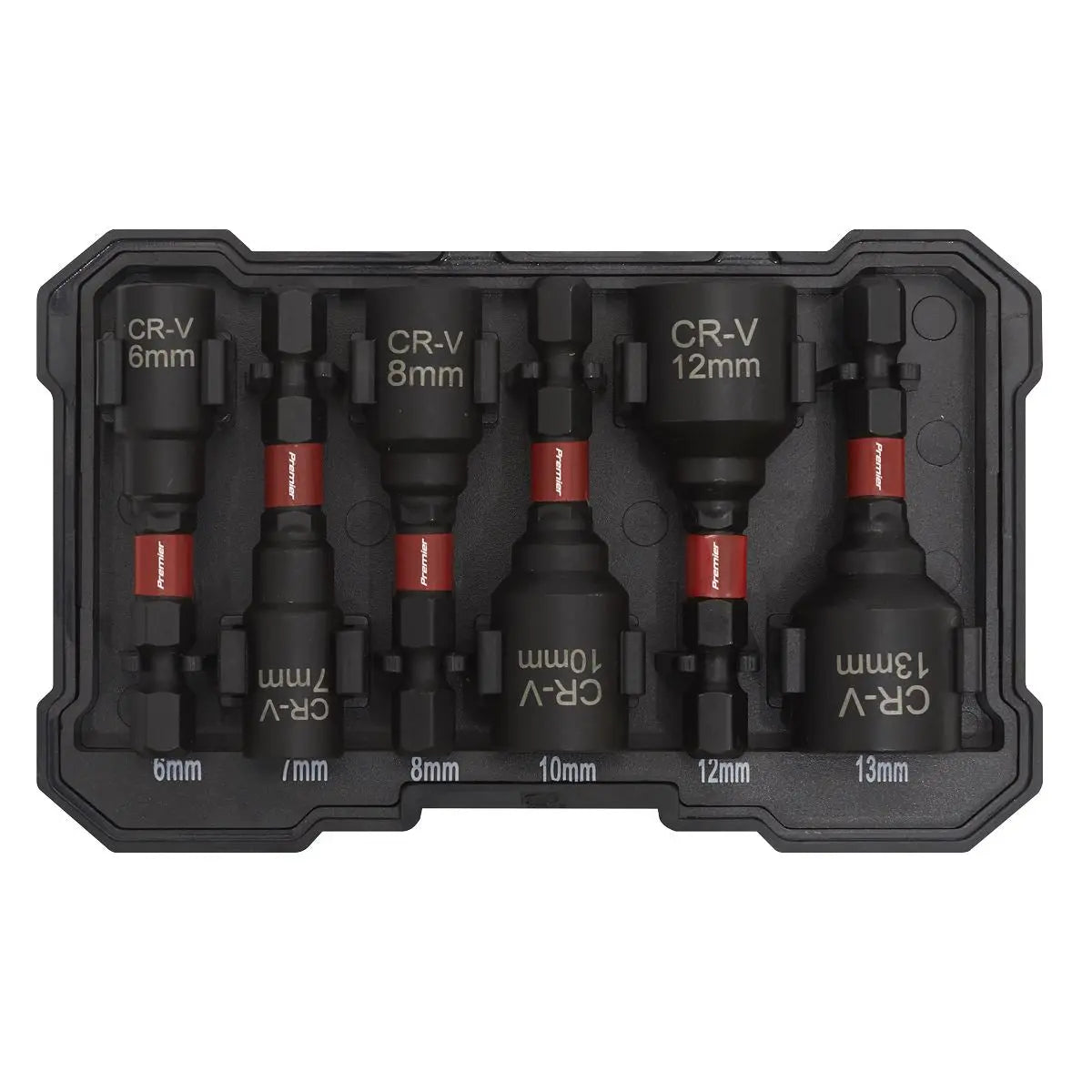 Sealey Premier Nut Driver Set 6pc Impact Grade 