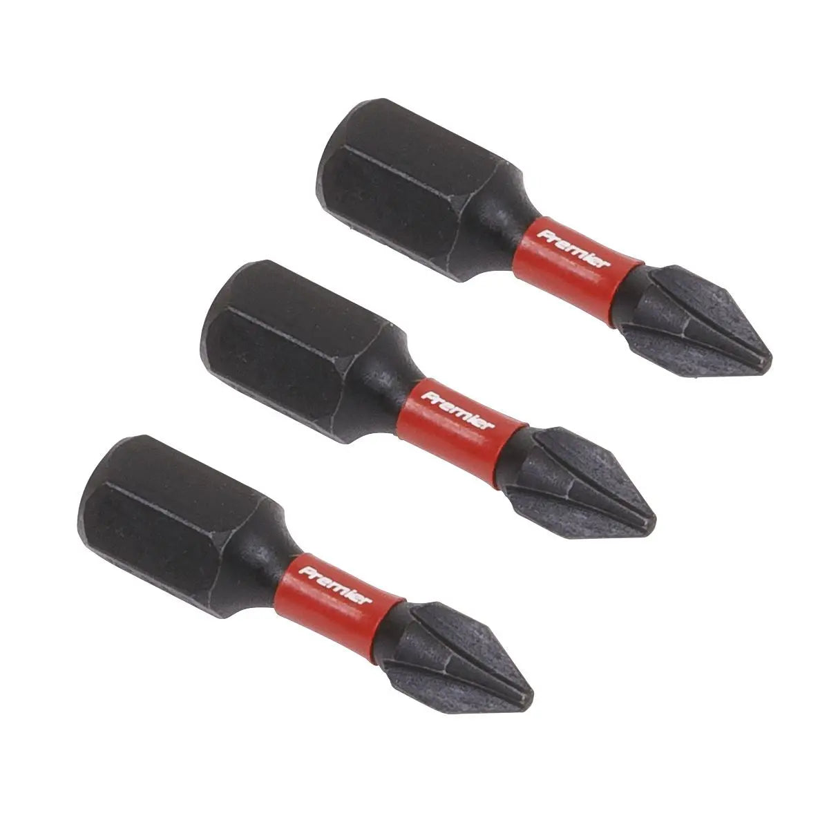 Sealey Premier Phillips #1 Impact Power Tool Bits 25mm - 3pc 