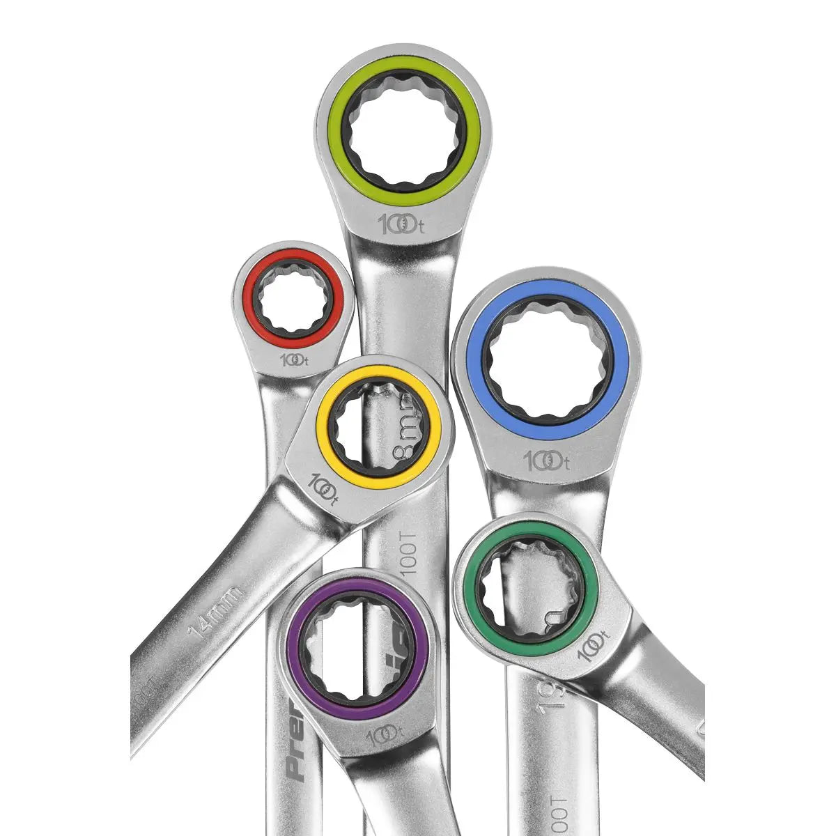 Sealey Premier Platinum Combination Ratchet Spanner Set 12pc Metric - Premier Platinum 