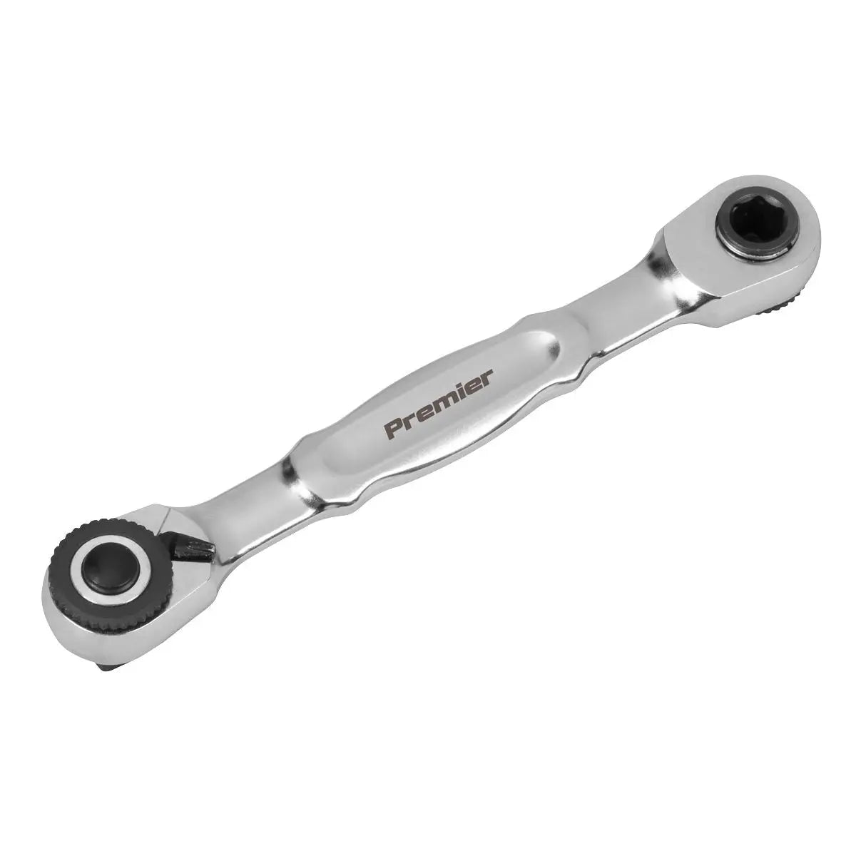 Sealey Premier Platinum Micro Ratchet Bit Driver & Wrench 1/4"Sq & 1/4"Hex Drive  White Rose Tools