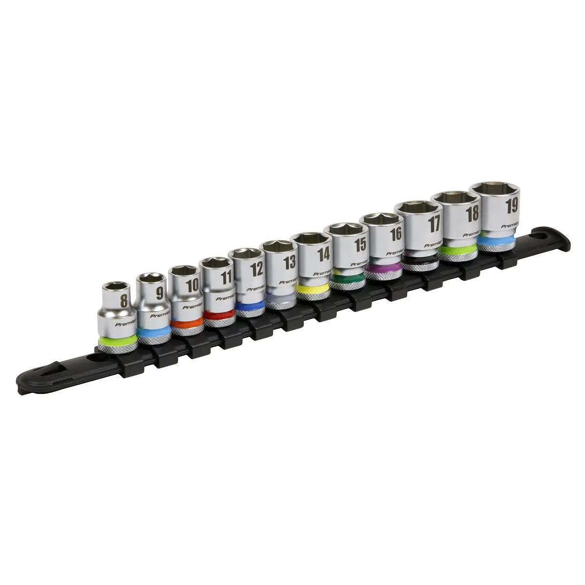 Sealey Premier Platinum Socket Set 12pc 3/8"Sq Drive WallDrive® Metric 