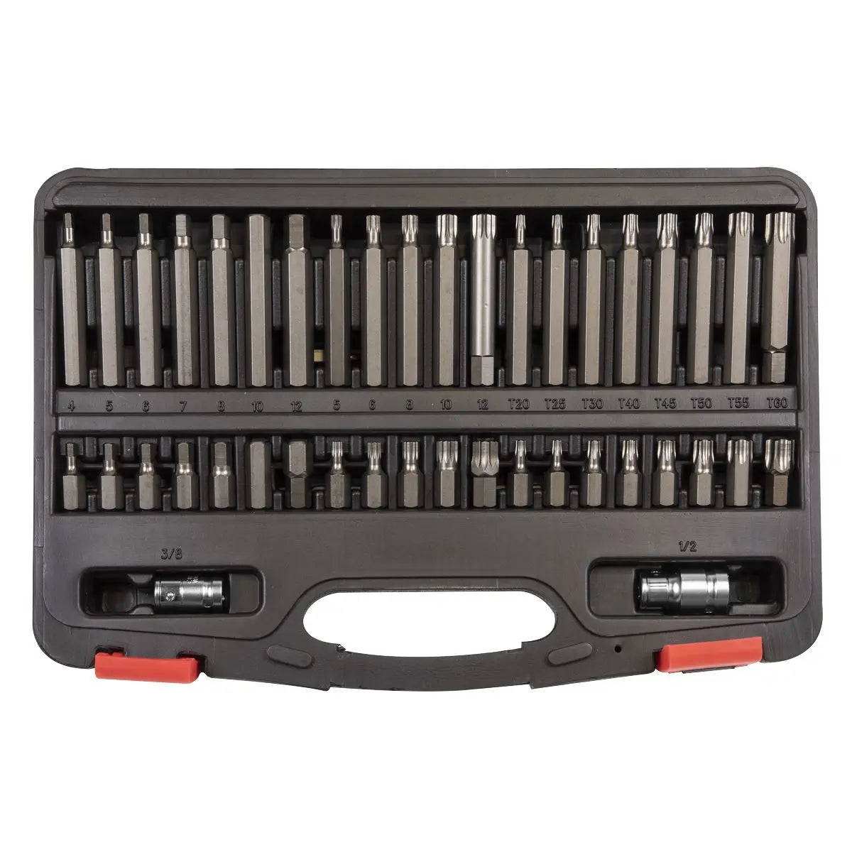 Sealey Premier Platinum TRX-Star*/Hex/Spline Bit Set 42pc 3/8" & 1/2"Sq Drive 