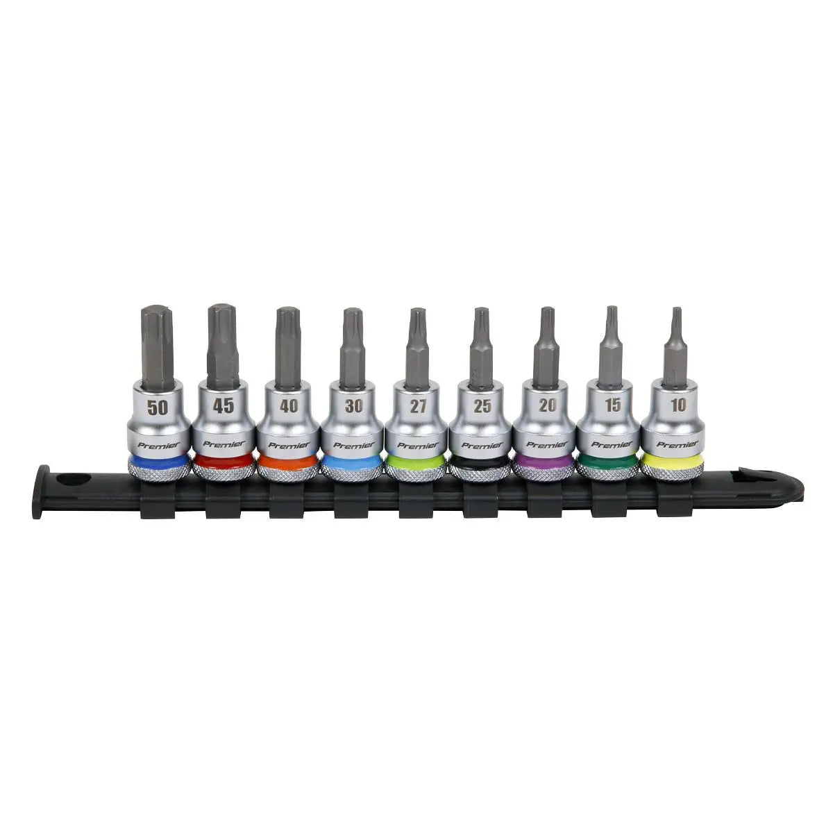 Sealey Premier Platinum TRX-Star* Socket Bit Set 9pc 3/8"Sq Drive  - Premier Platinum 