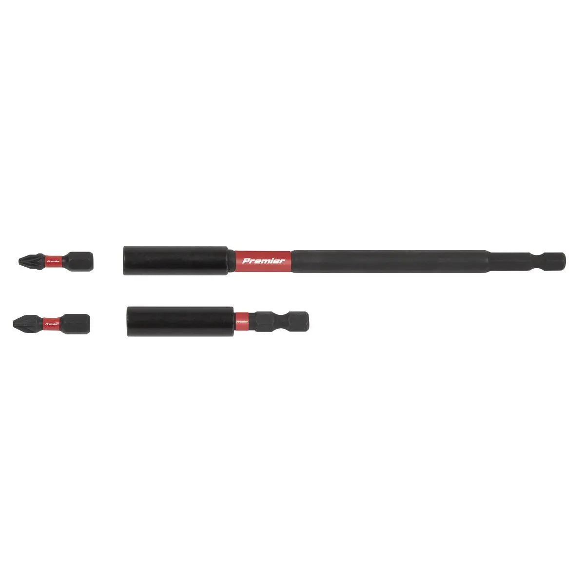Sealey Premier Power Tool Bit Holder Set 4pc Impact Grade  White Rose Tools
