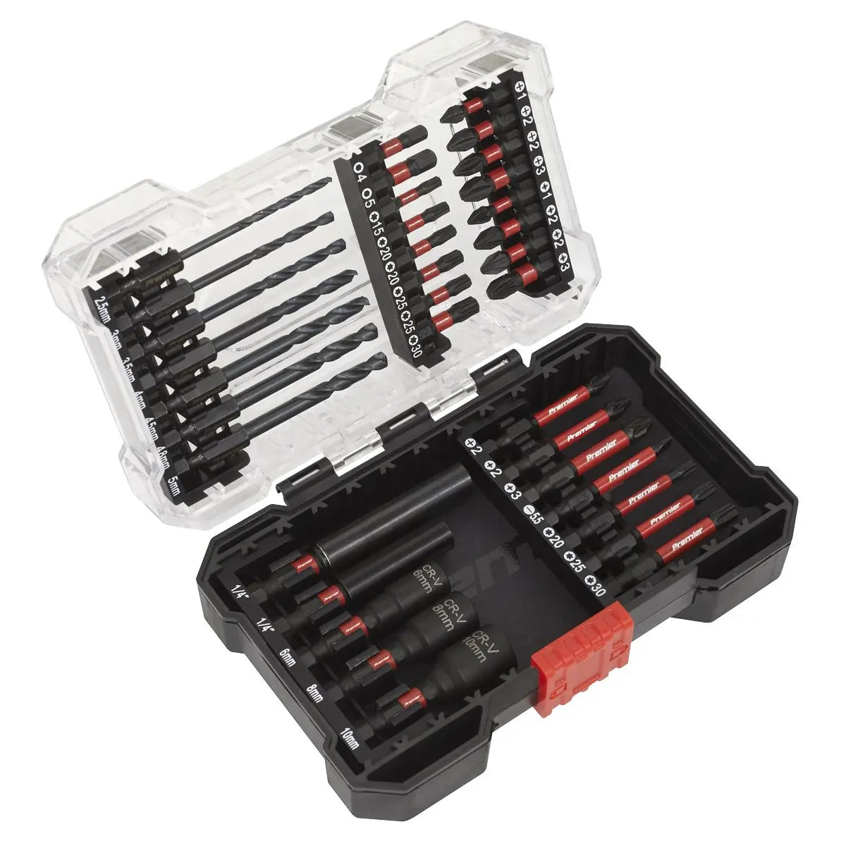 Sealey Premier Power Tool Bit Set 35pc Impact Grade 