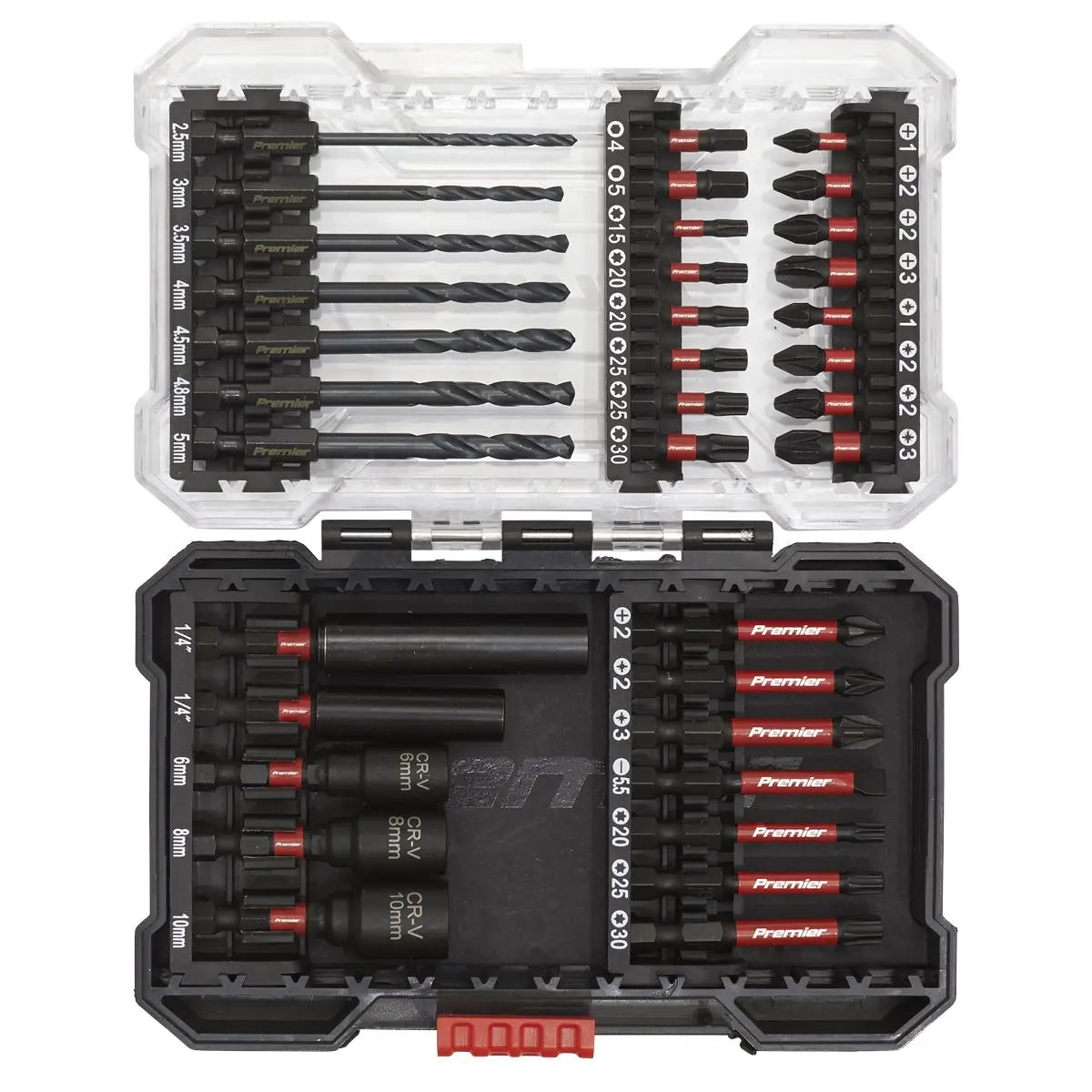 Sealey Premier Power Tool Bit Set 35pc Impact Grade 