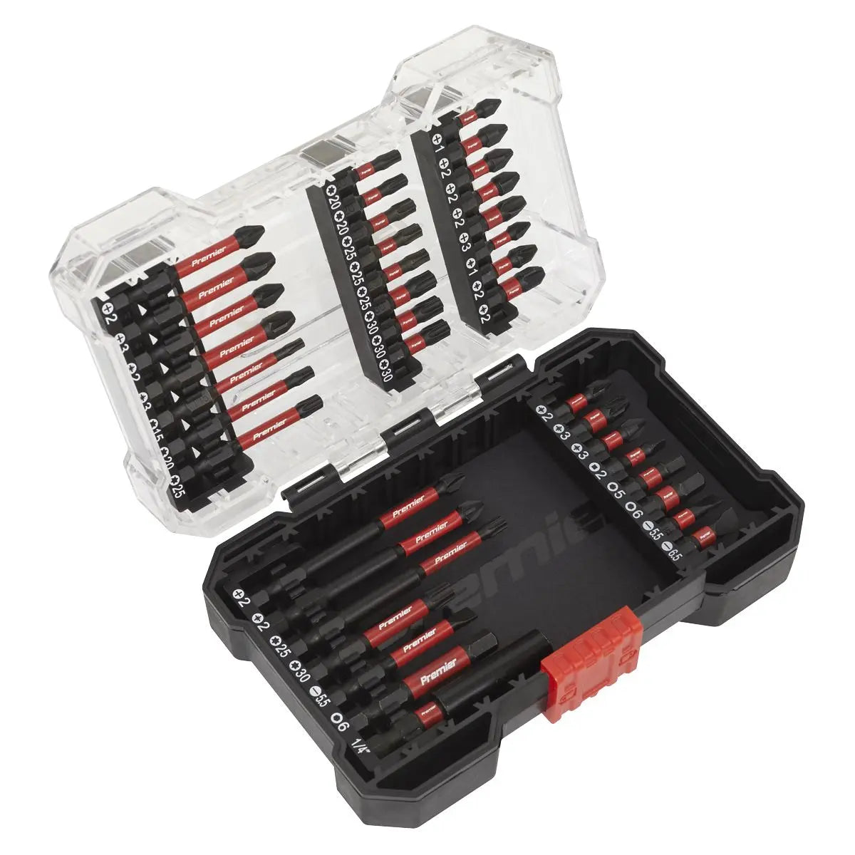 Sealey Premier Power Tool Bit Set 38pc Impact Grade 