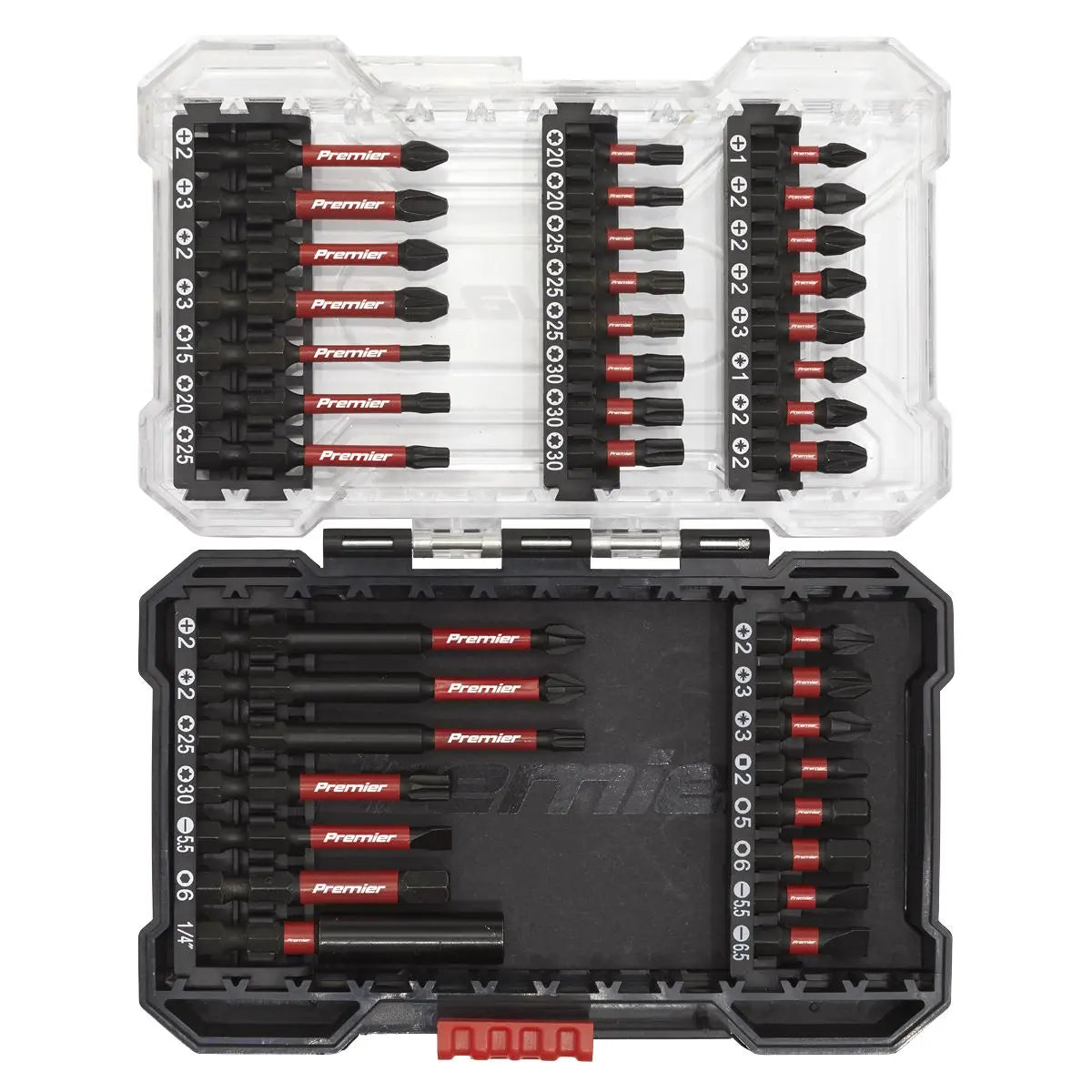 Sealey Premier Power Tool Bit Set 38pc Impact Grade 