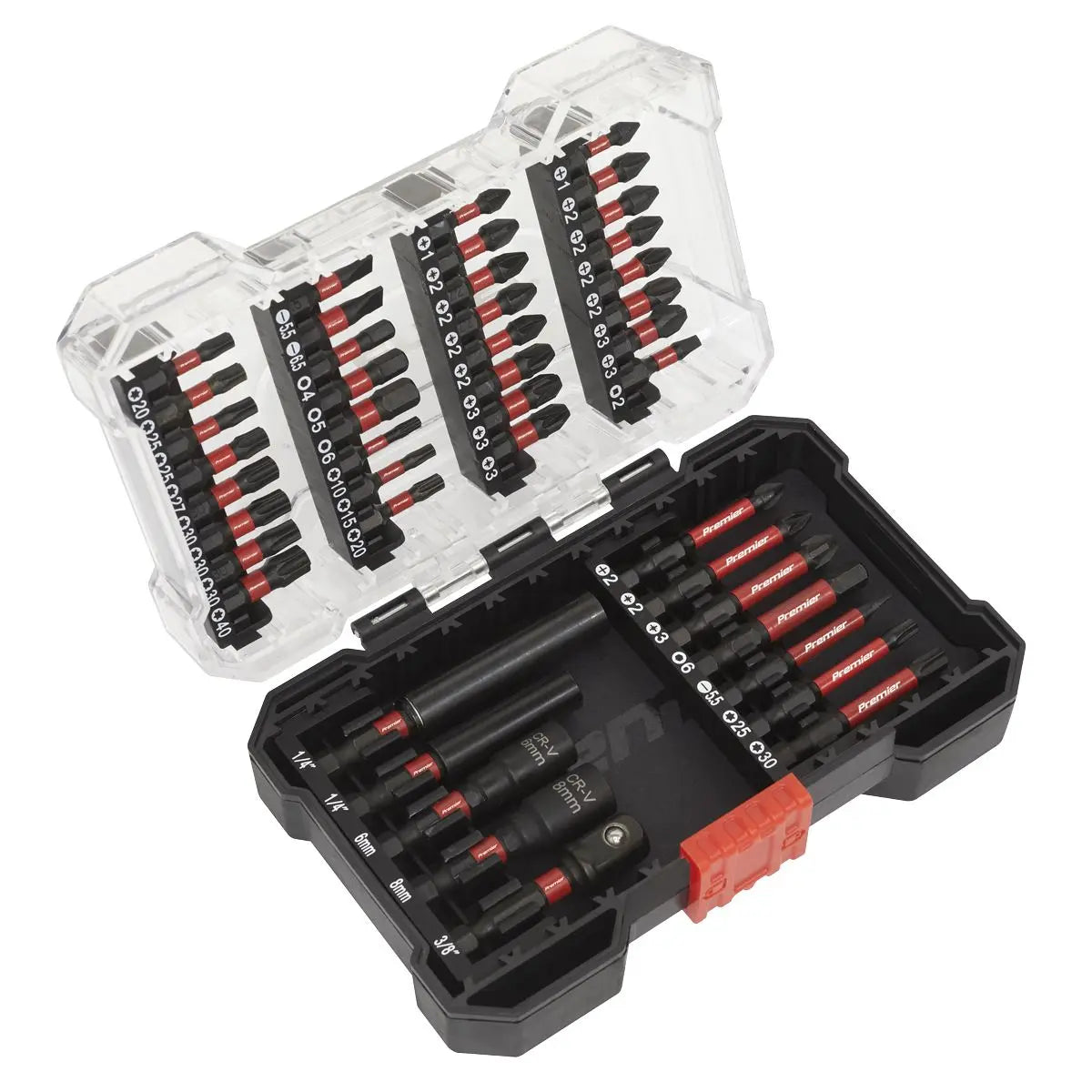 Sealey Premier Power Tool Bit Set 44pc Impact Grade 