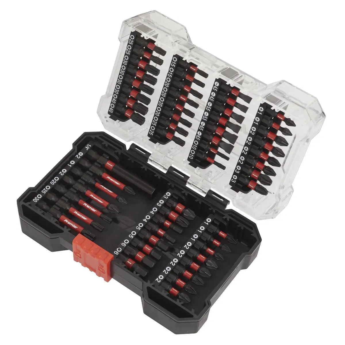 Sealey Premier Power Tool Bit Set 55pc Impact Grade 