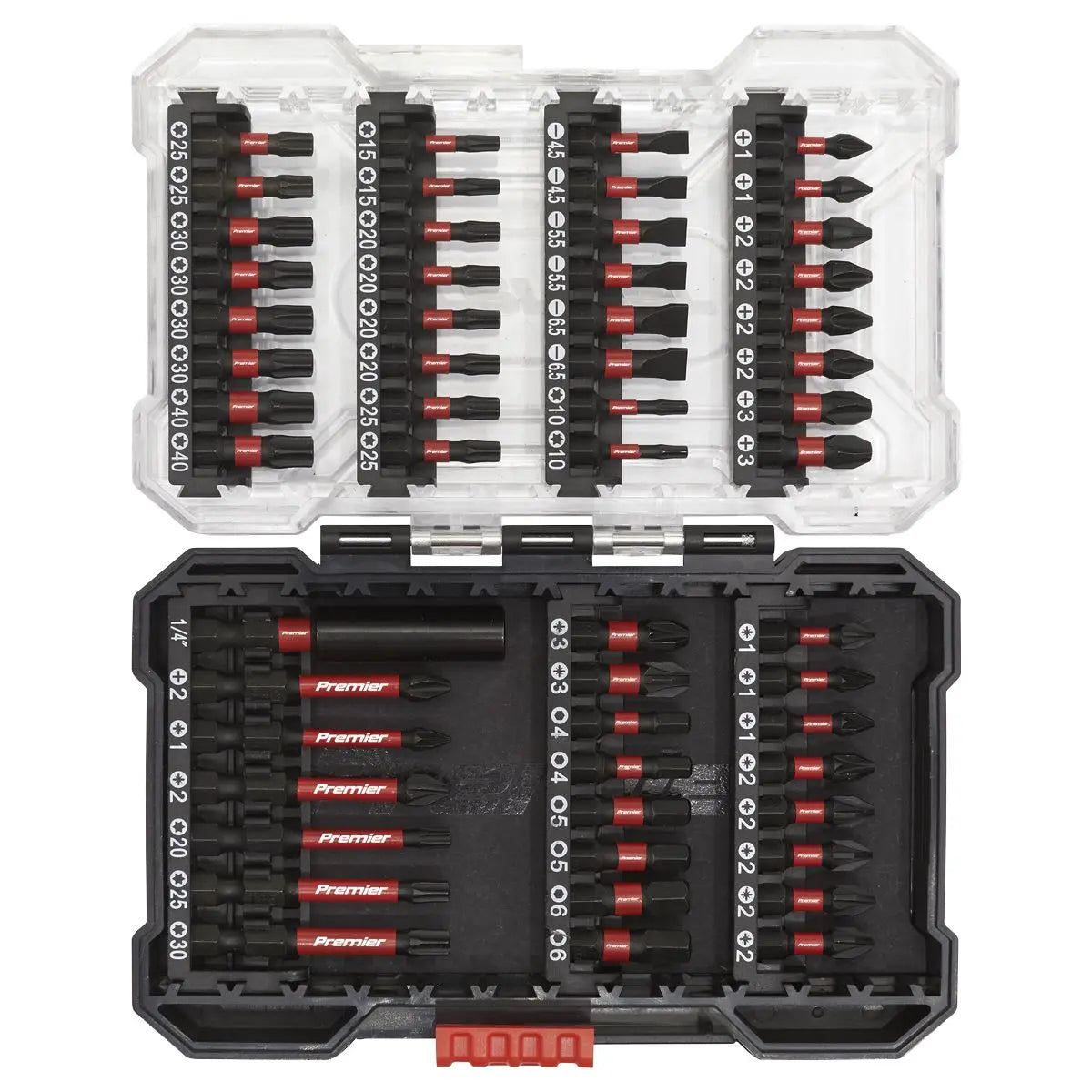 Sealey Premier Power Tool Bit Set 55pc Impact Grade 