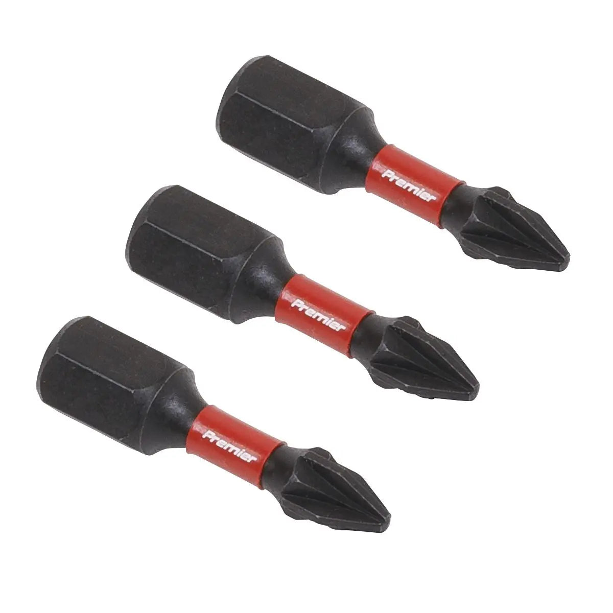 Sealey Premier Pozi #1 Impact Power Tool Bits 25mm - 3pc 