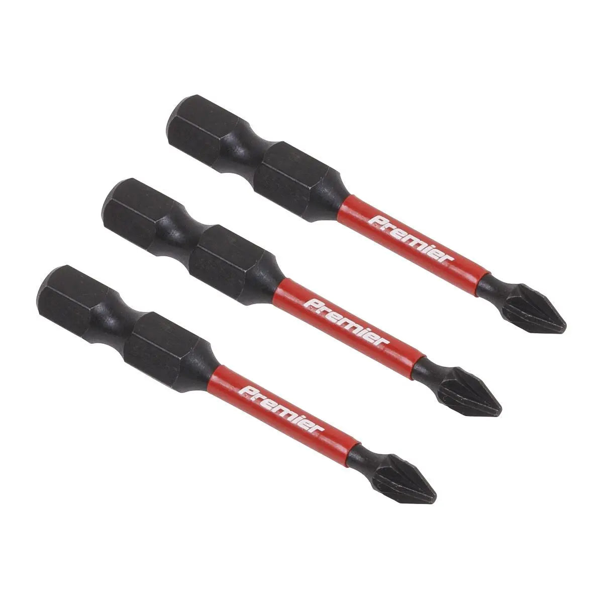 Sealey Premier Pozi #1 Impact Power Tool Bits 50mm - 3pc 