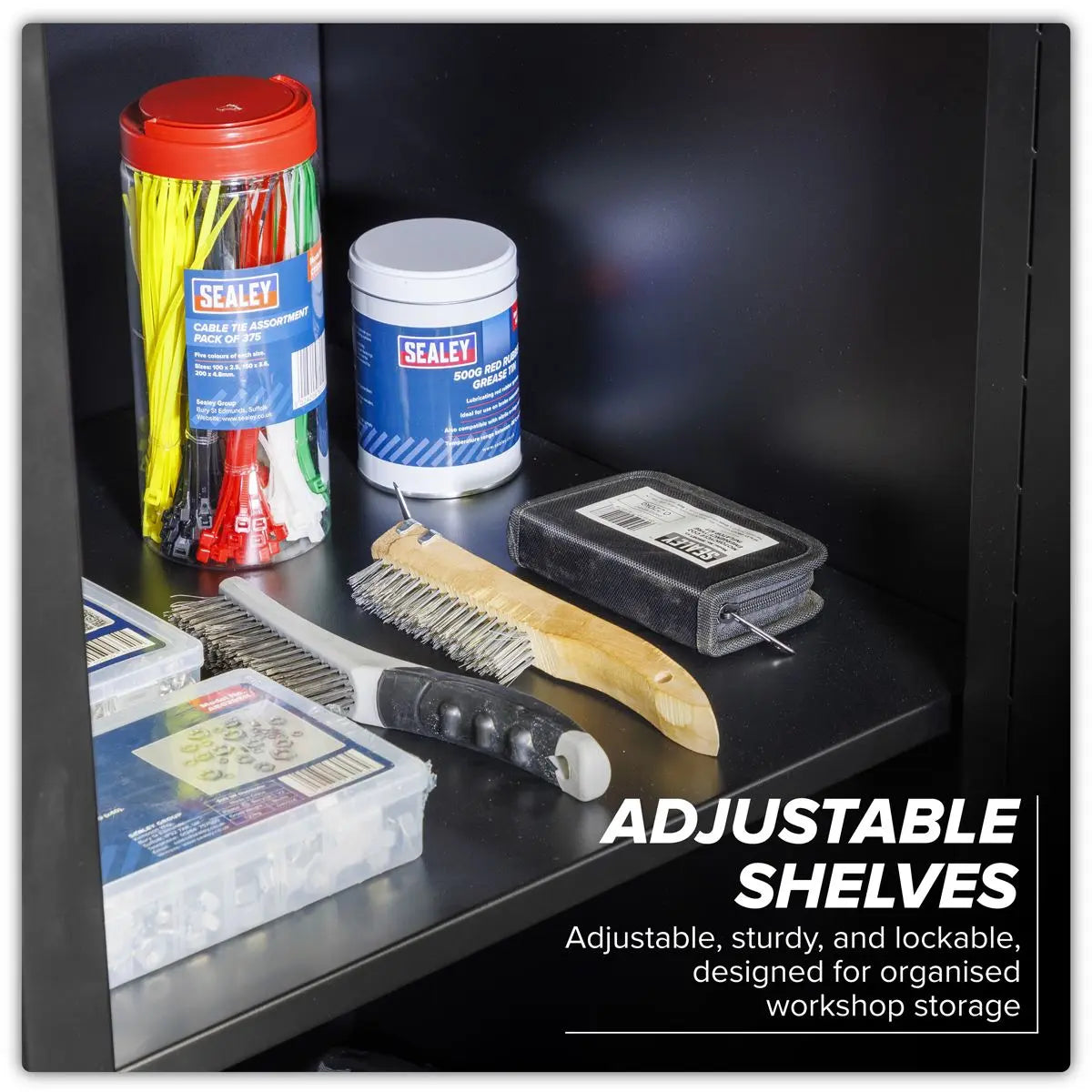 Sealey Premier Premier 2.3m Storage System - Stainless Worktop  White Rose Tools
