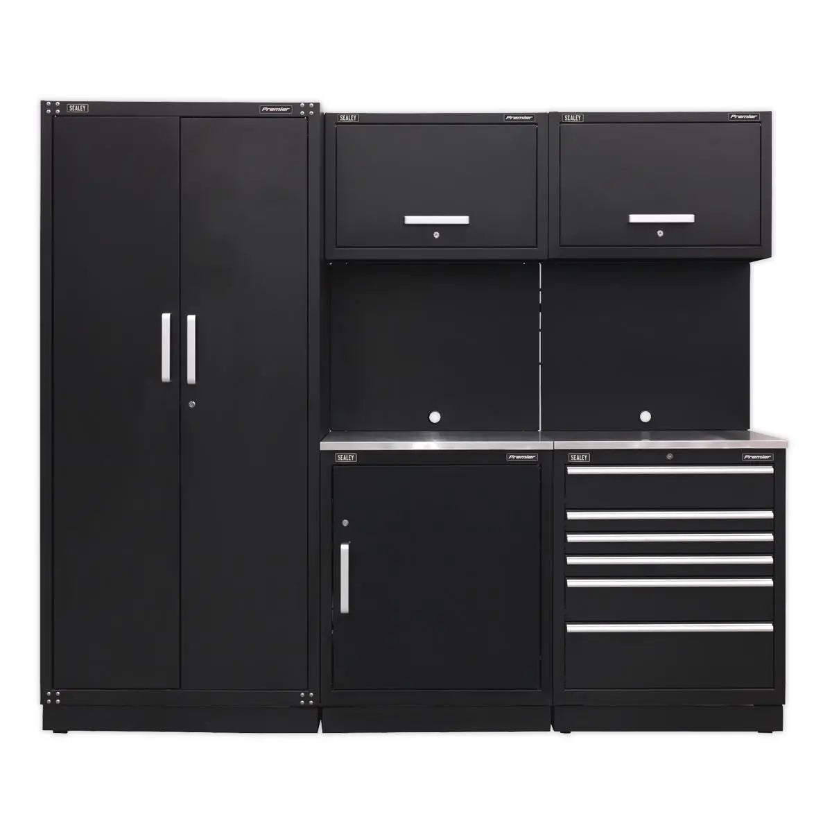 Sealey Premier Premier 2.5m Storage System - Stainless Worktop 