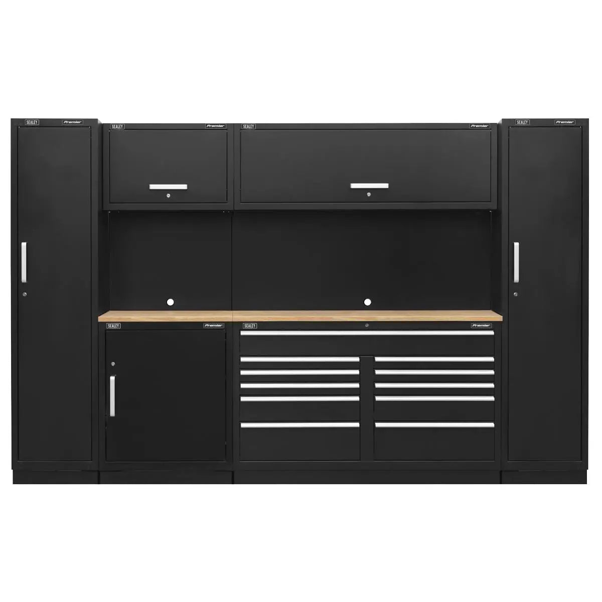 Sealey Premier Premier 3.55m Storage System - Pressed Wood Worktop 