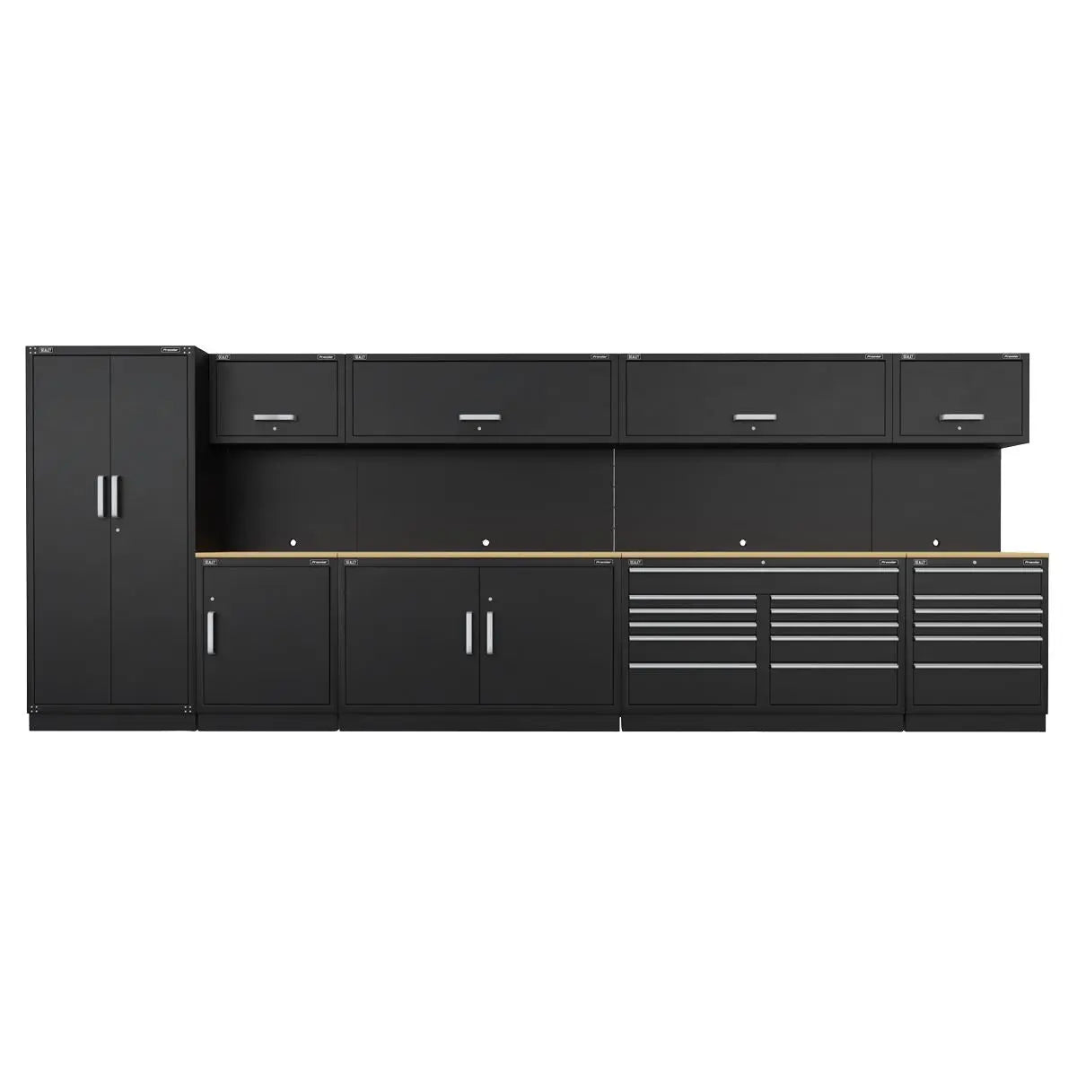 Sealey Premier Premier 5.6m Storage System - Oak Worktop 
