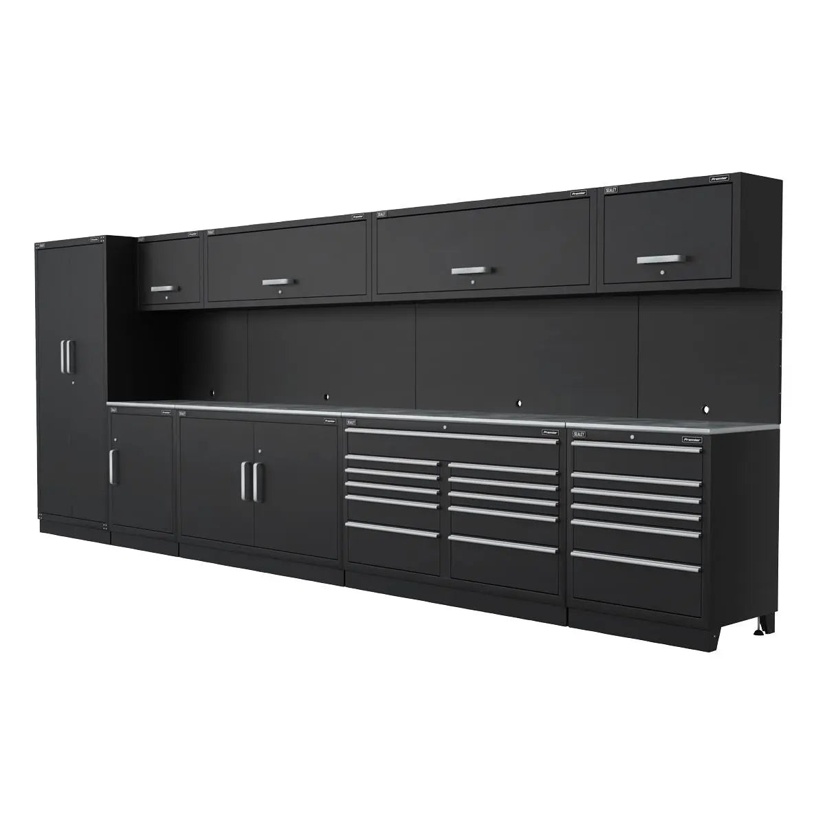 Sealey Premier Premier 5.6m Storage System - Stainless Worktop 