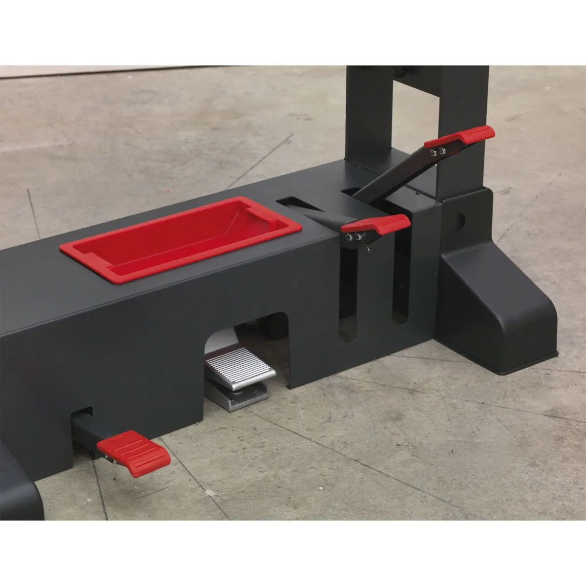 Sealey Premier Premier Air/Hydraulic Press 50 Tonne Floor Type with Sliding Ram and Foot Pedal 