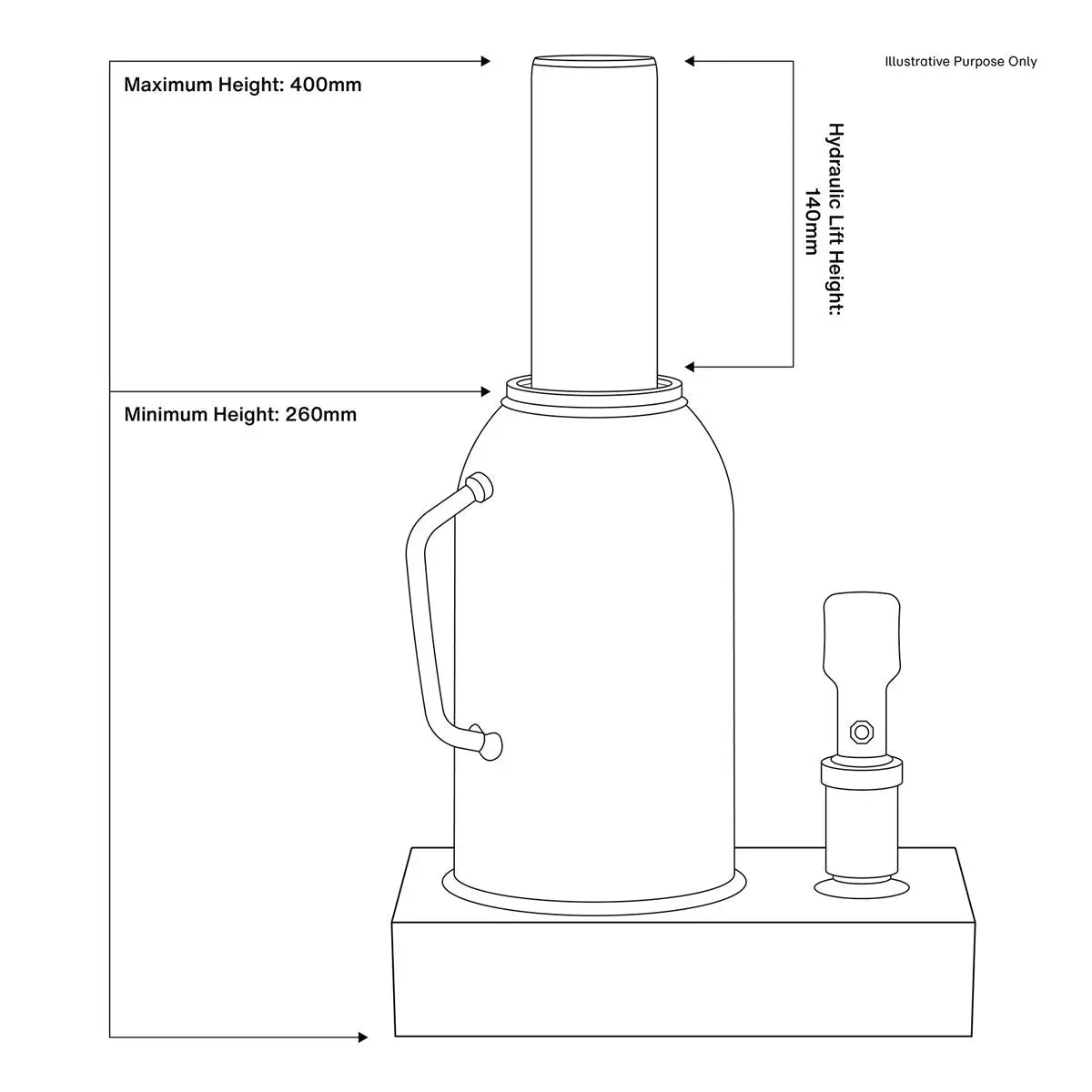 Sealey Premier Premier Bottle Jack 50 Tonne 