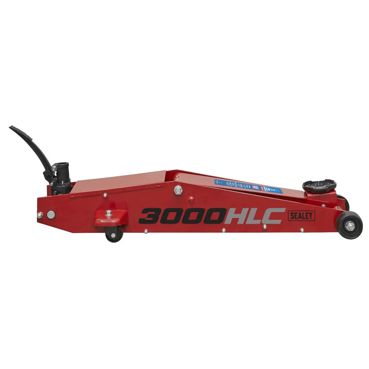 Sealey Premier Premier Long Reach High Lift Trolley Jack 3 Tonne 
