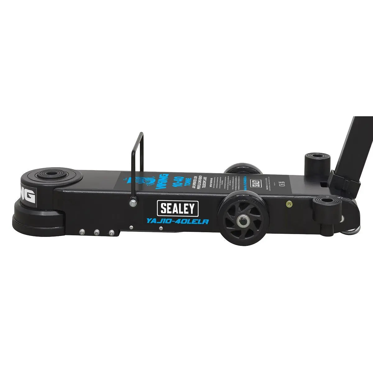 Sealey Premier Premier Long Reach/Low Profile Air Operated Telescopic Jack 10-40 Tonne  White Rose Tools