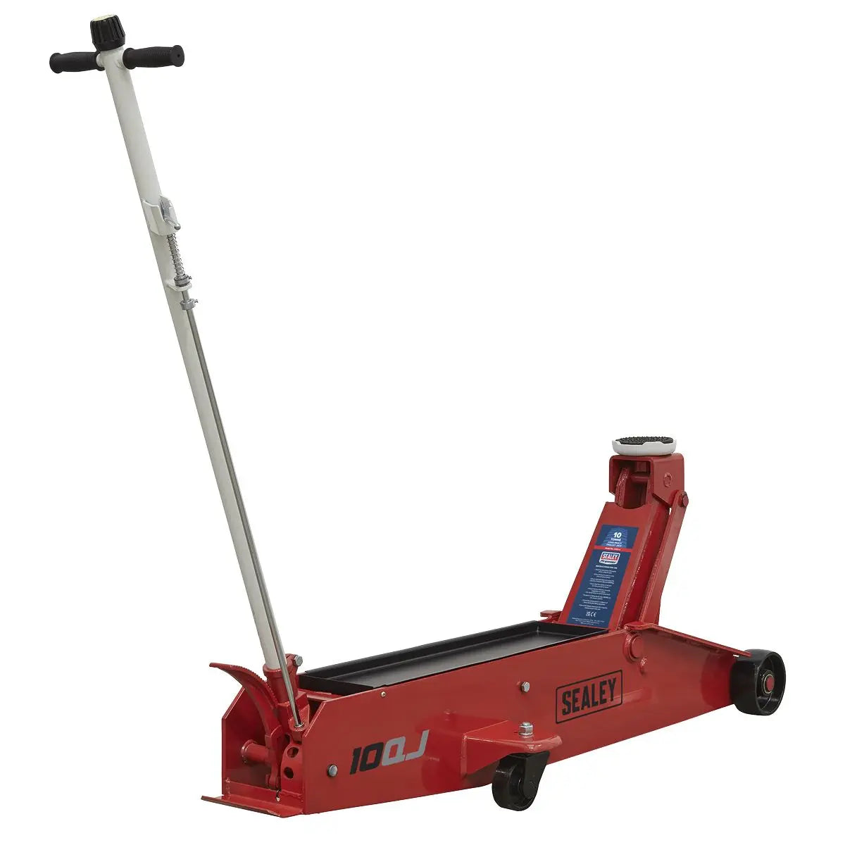 Sealey Premier Premier Long Reach Trolley Jack 10 Tonne 