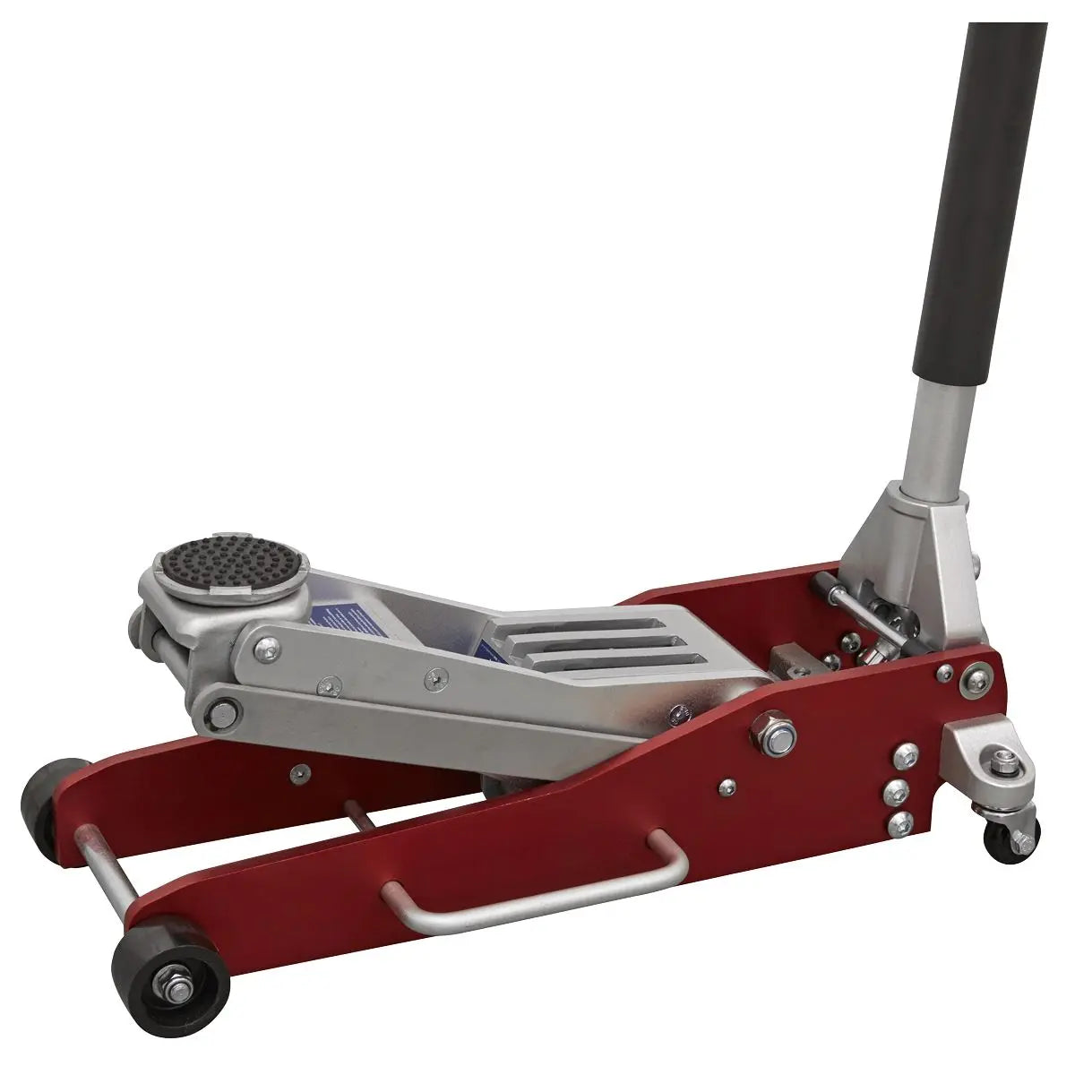 Sealey Premier Premier Low Profile Aluminium Trolley Jack with Rocket Lift 2.5 Tonne  White Rose Tools