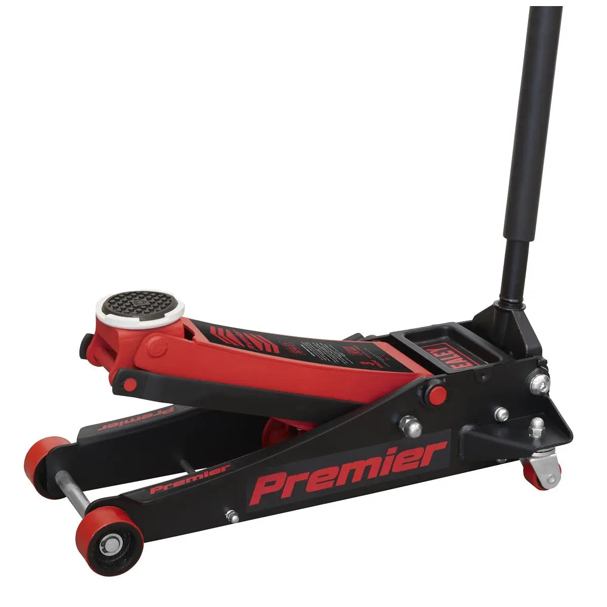 Sealey Premier Premier Low Profile Trolley Jack with Rocket Lift 3 Tonne - Red 