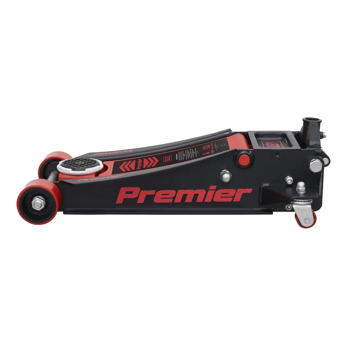 Sealey Premier Premier Low Profile Trolley Jack with Rocket Lift 4 Tonne - Red 