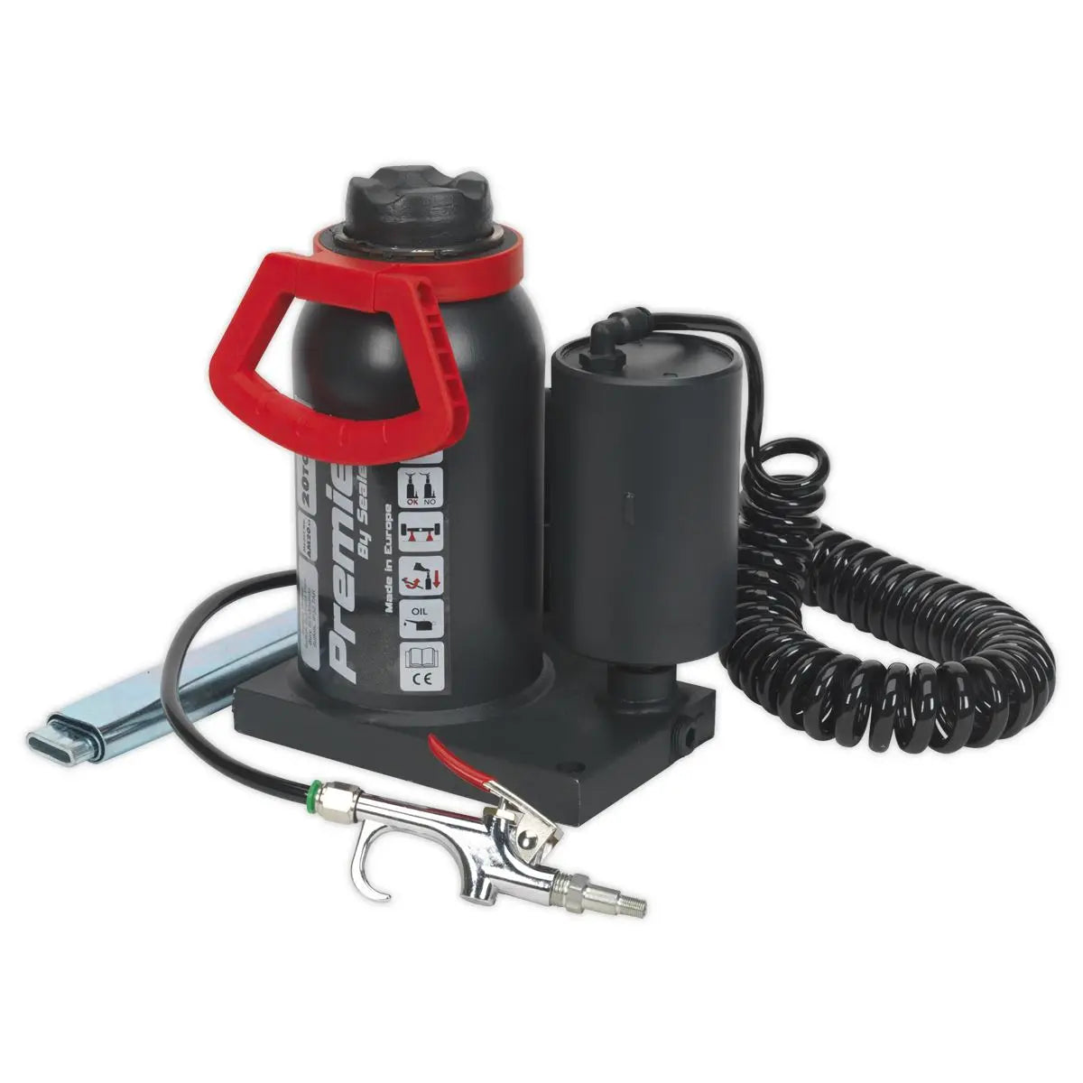 Sealey Premier Premier Manual/Air Hydraulic Bottle Jack 20 Tonne  White Rose Tools