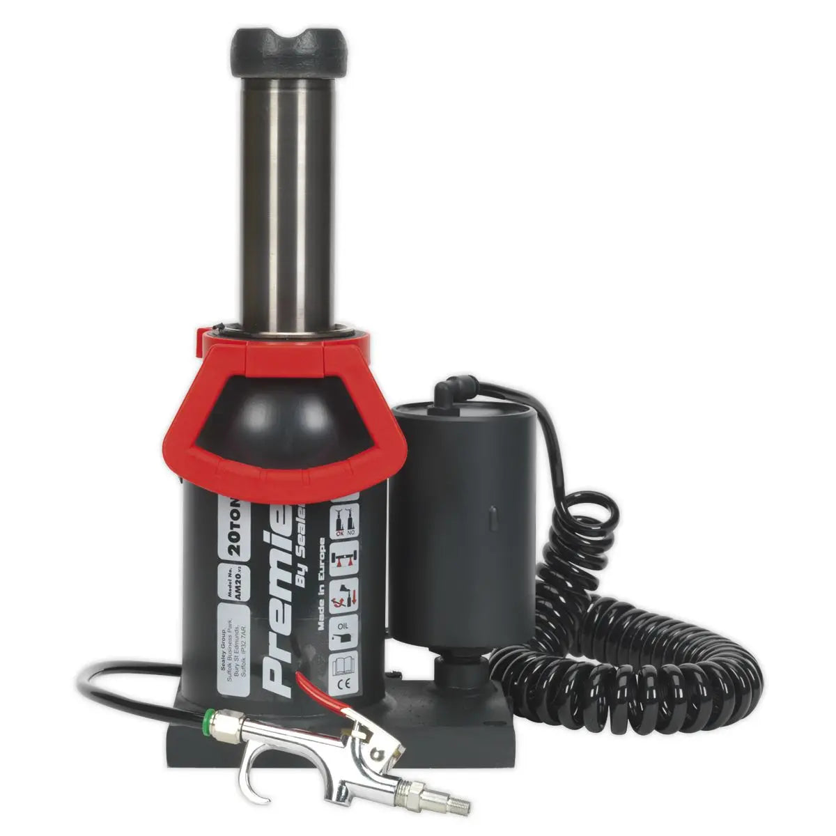 Sealey Premier Premier Manual/Air Hydraulic Bottle Jack 20 Tonne 