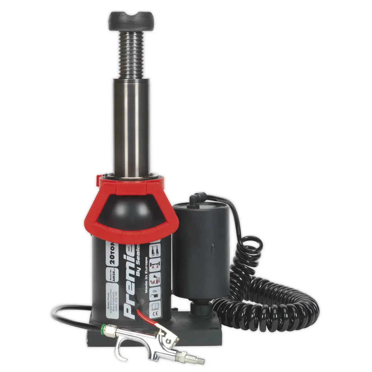 Sealey Premier Premier Manual/Air Hydraulic Bottle Jack 20 Tonne 