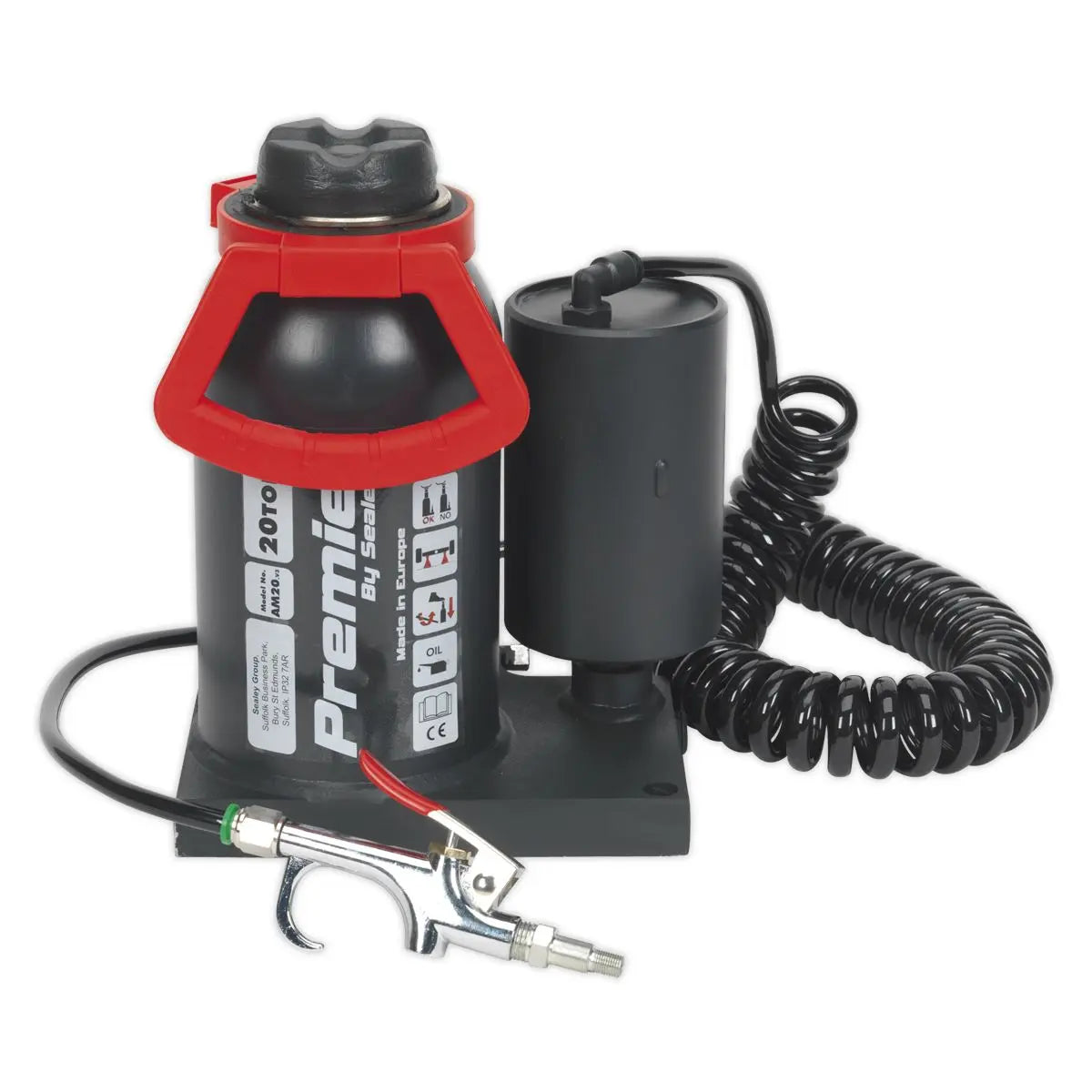 Sealey Premier Premier Manual/Air Hydraulic Bottle Jack 20 Tonne 