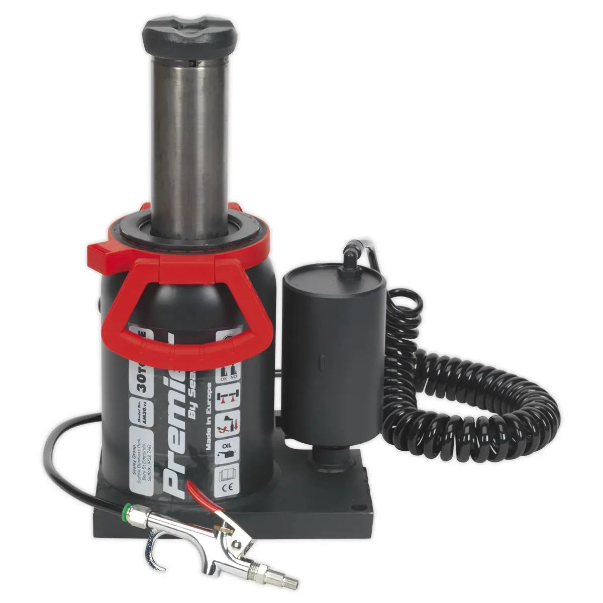 Sealey Premier Premier Manual/Air Hydraulic Bottle Jack 30 Tonne 