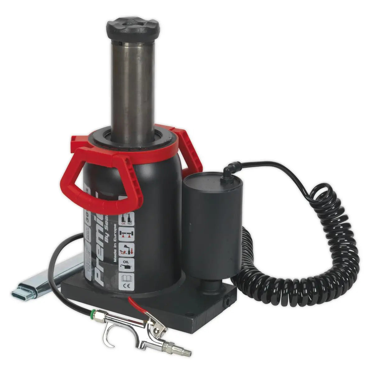 Sealey Premier Premier Manual/Air Hydraulic Bottle Jack 30 Tonne 