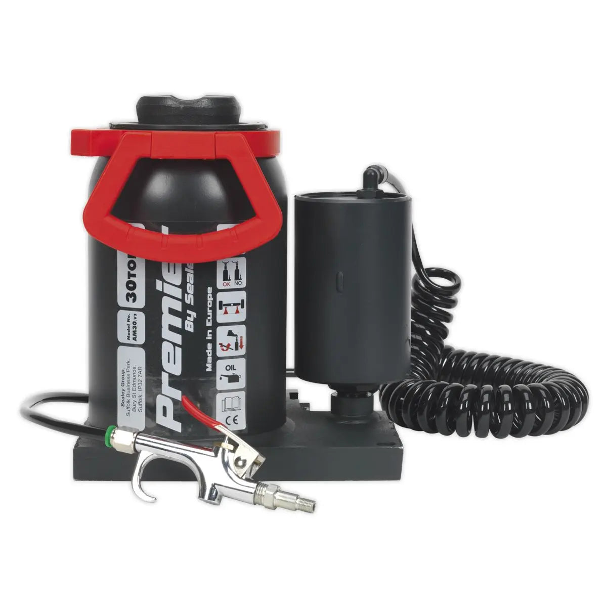 Sealey Premier Premier Manual/Air Hydraulic Bottle Jack 30 Tonne 