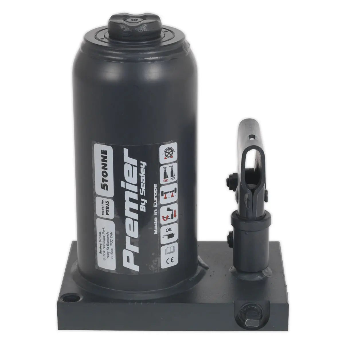 Sealey Premier Premier Telescopic Bottle Jack 5 Tonne 