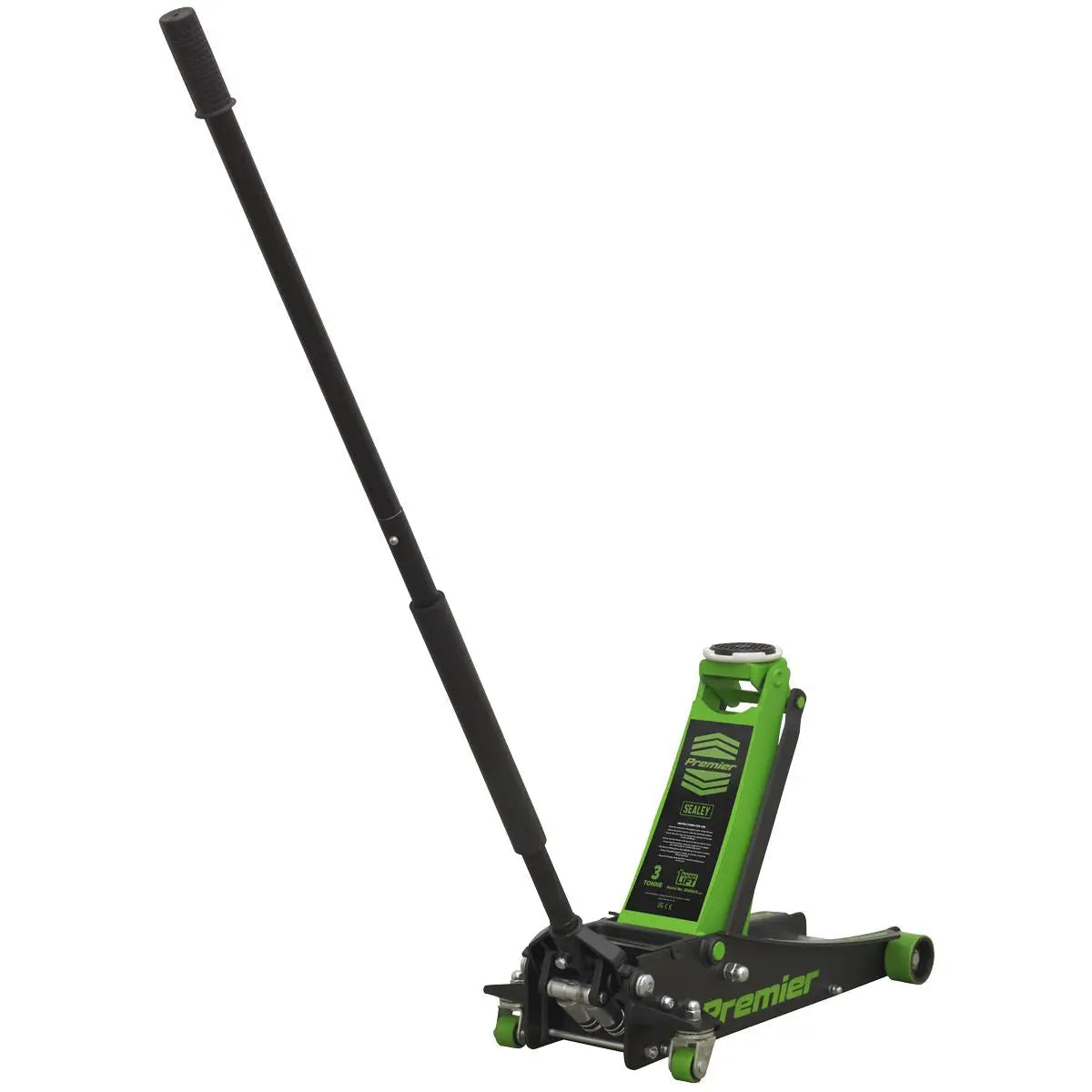 Sealey Premier Premier Trolley Jack 3 Tonne & Axle Stands (Pair) 3 Tonne per Stand Combo 