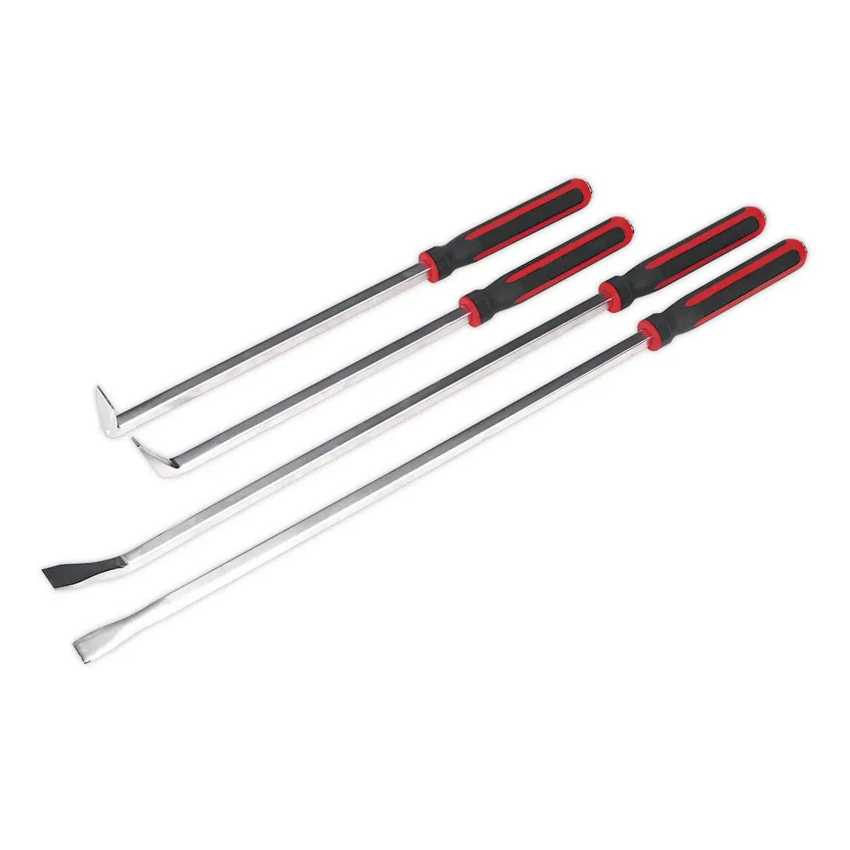 Sealey Premier Pry Bar Set 4pc Heavy-Duty with Hammer Cap 