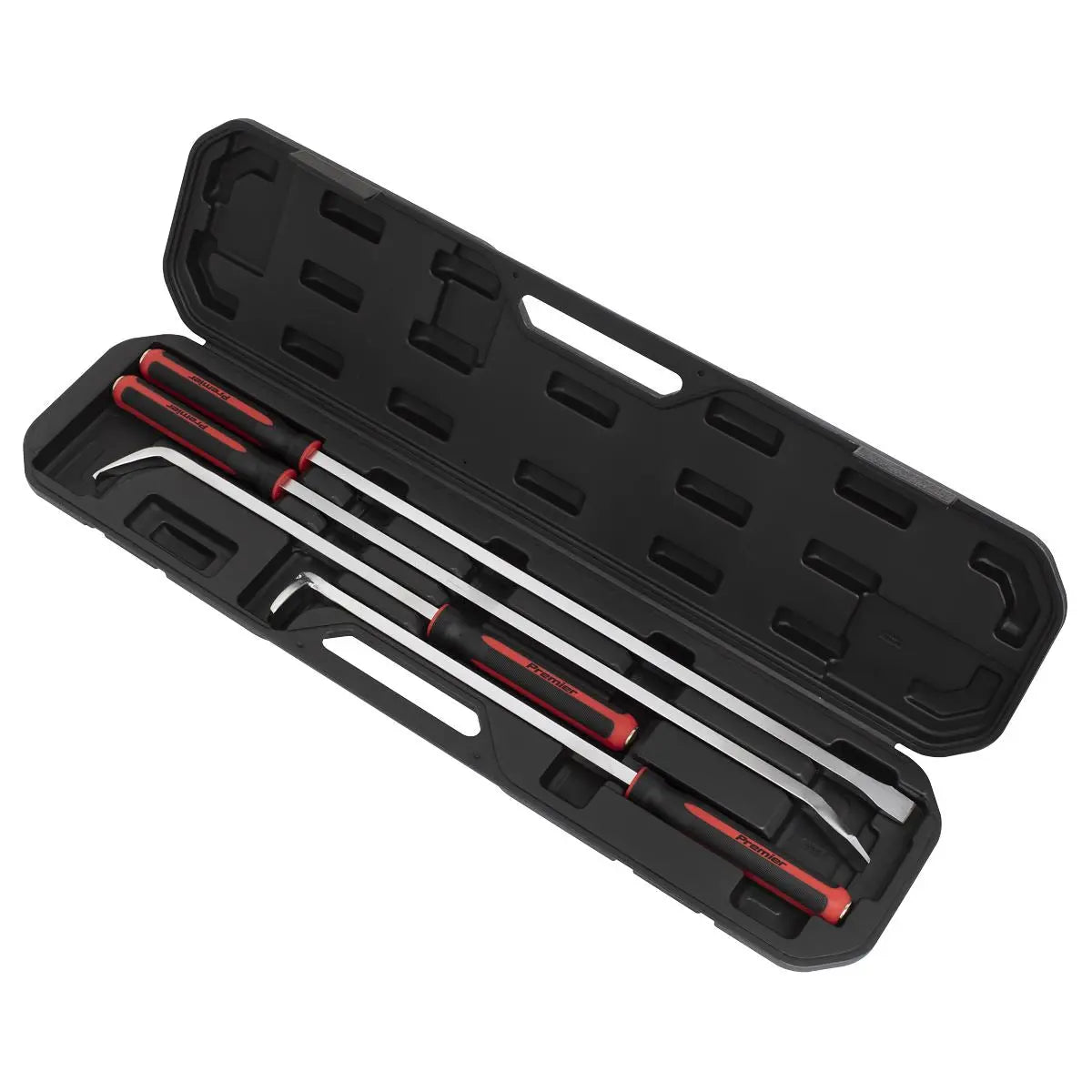 Sealey Premier Pry Bar Set 4pc Heavy-Duty with Hammer Cap 