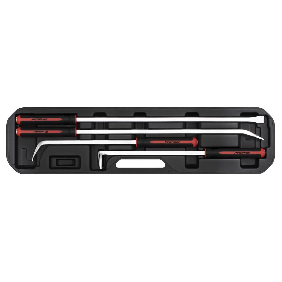 Sealey Premier Pry Bar Set 4pc Heavy-Duty with Hammer Cap 