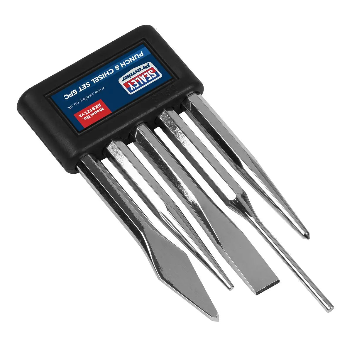 Sealey Premier Punch & Chisel Set 5pc  White Rose Tools