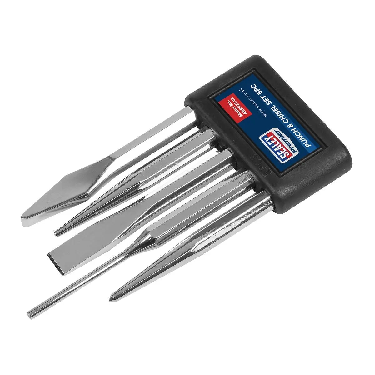 Sealey Premier Punch & Chisel Set 5pc  White Rose Tools